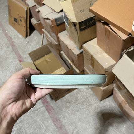 Leftover 8 inch Classic Plate ( Teal Colorline with Black line )