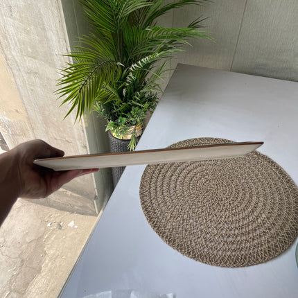 Leftover 12"x4.5" Rectangular Platter ( Peacock Green Colorline )