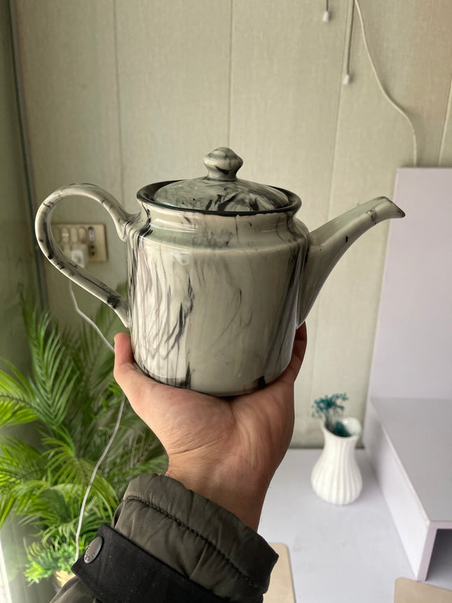 Leftover RK Tea Pot ( Black Marble ) ( 1000 ml )