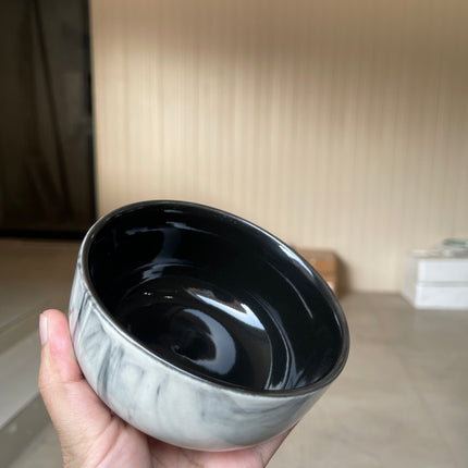 Leftover 4.5 inch Single Serving Bowl ( Black Marble )