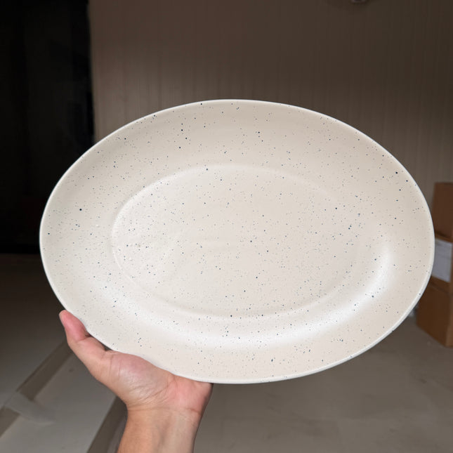 Leftover 13 inch Rimless Rice Dish ( Dune )