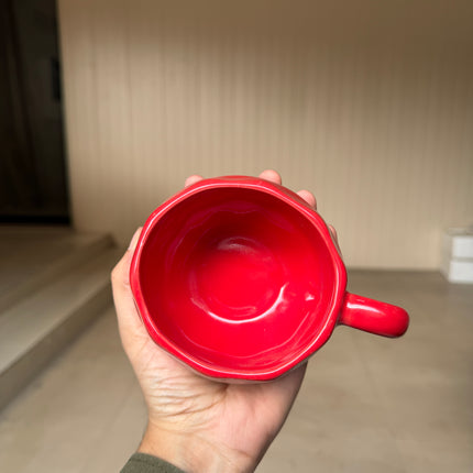 Leftover ( Irregular Shape ) Bubble Cup ( Ember Red ) ( 230 ml ) ( 1 piece )