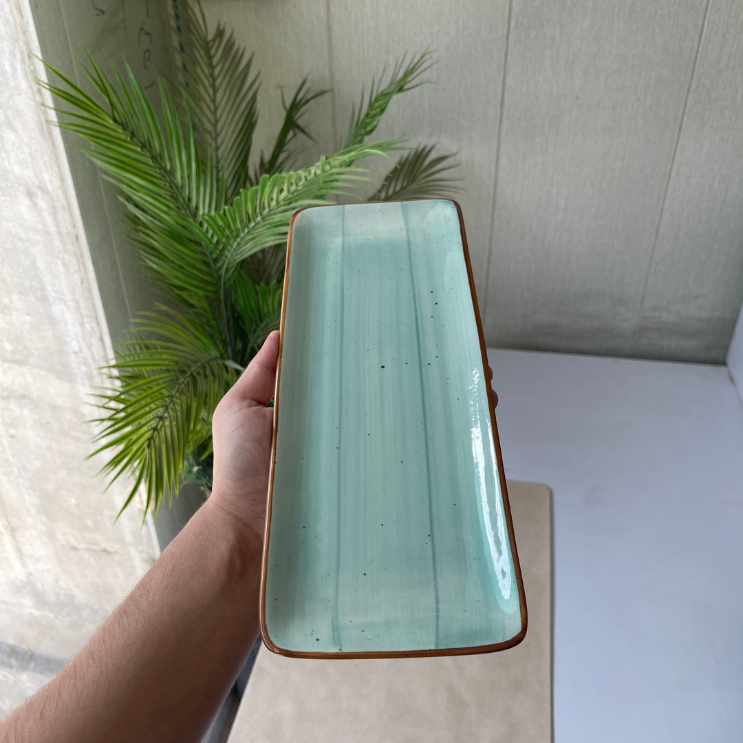 Leftover 12"x4.5" Rectangular Platter ( Breeze )