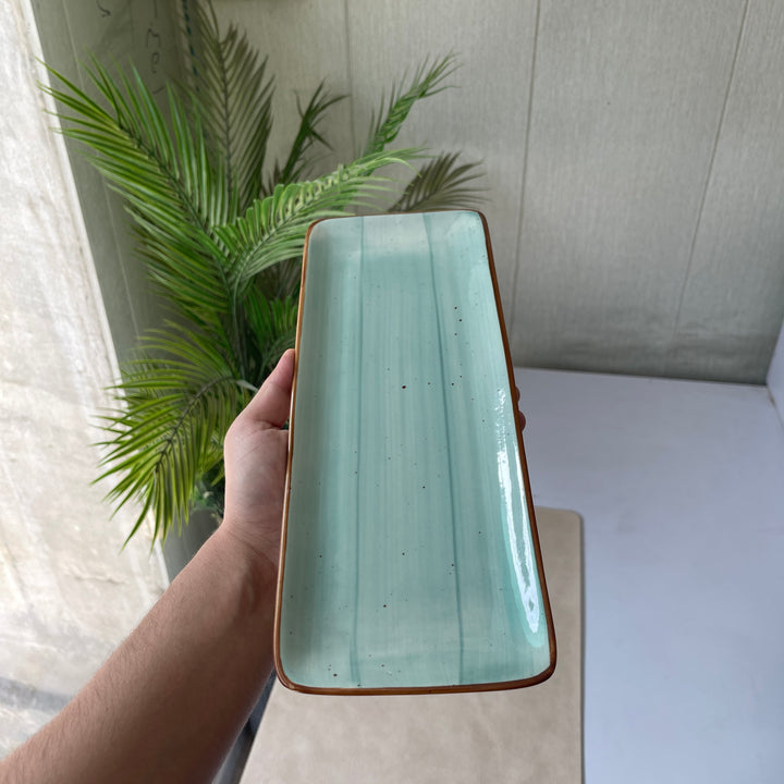 Leftover 12"x4.5" Rectangular Platter ( Breeze )