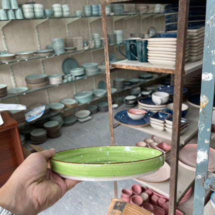 Leftover 8 inch Classic Plate ( Lime Green Colorline )