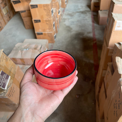 Leftover 4" soup Bowl ( Red Colorline )