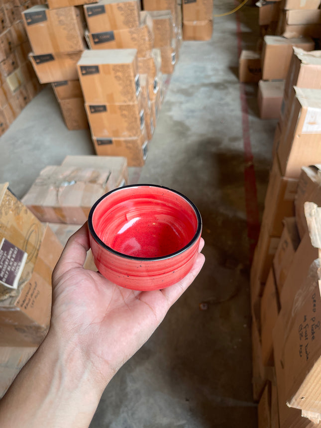 Leftover 4" soup Bowl ( Red Colorline )
