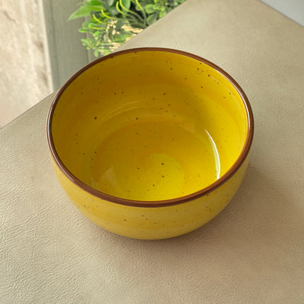 6 inch Noodle Bowl ( Yellow Colorline )