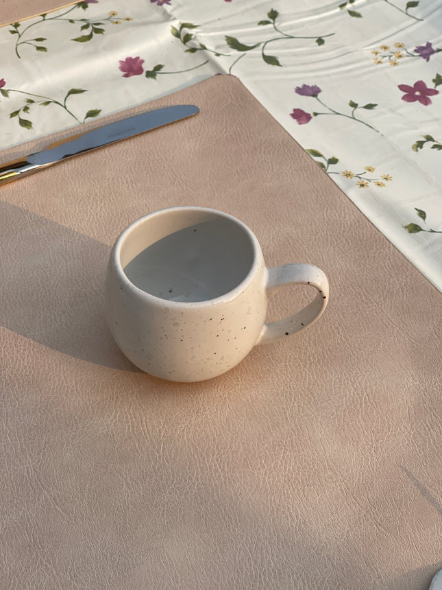 Rj Cup ( Glossy White With Grainy Texture and Brown Specks ) ( 180 ml )