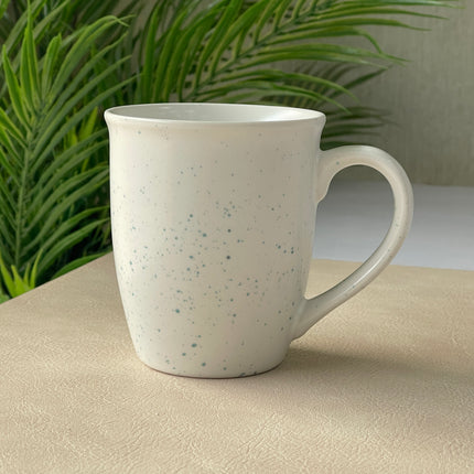 005 Mug ( White Matte with Teal Specks )