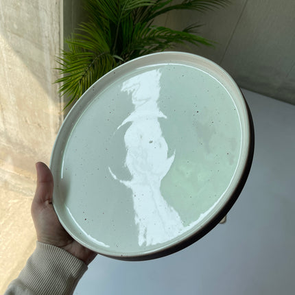 Leftover 10 inch Classic Plate ( Rustic Brown Matte )