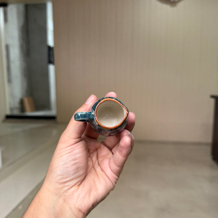 Leftover Extra Small Creamer ( Peacock Green Colorline ) ( Set of 4 )