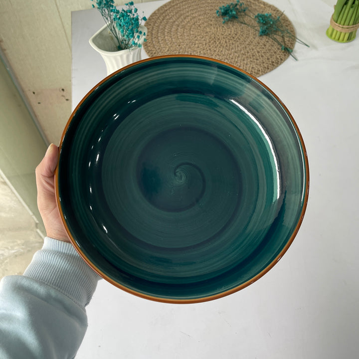 Leftover 10 inch Entree Bowl ( Peacock Green Colorline )