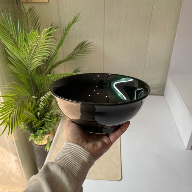 Leftover 8 inch Round Bowl ( Glossy Black )