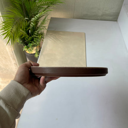 Leftover 10 inch Classic Plate ( Rustic Brown Matte )