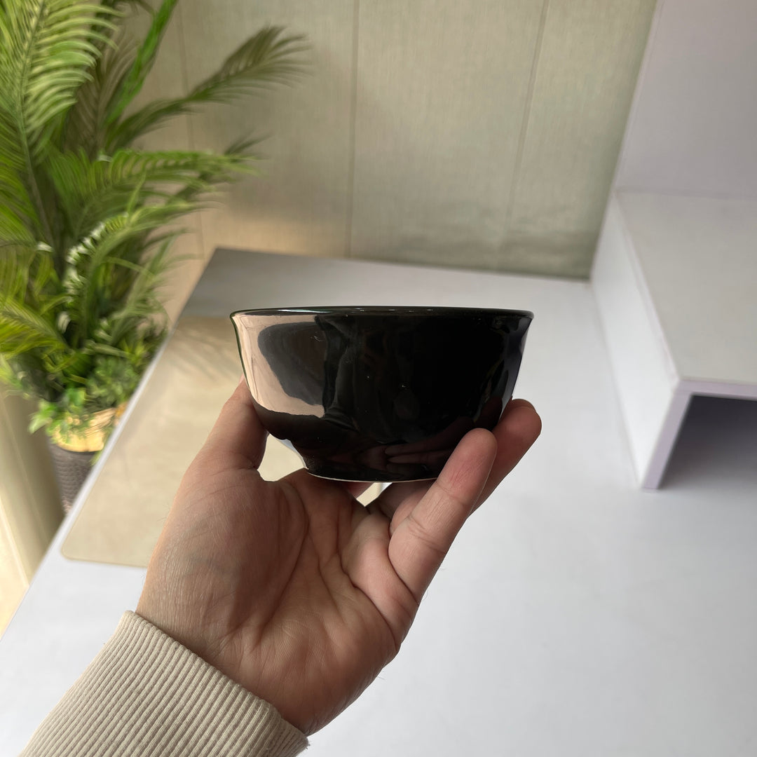 Leftover 4.5 inch raita bowl ( Glossy Black )