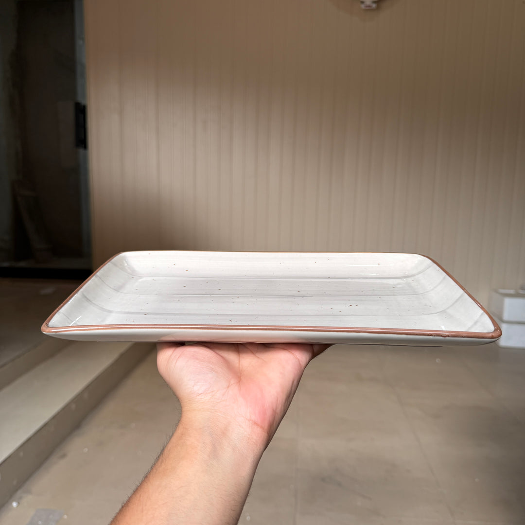 Leftover 12"x7" inch Rectangular Platter ( Ash )