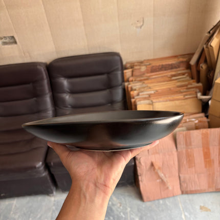 Leftover 11"x9" Triangular Platter ( Textured Black Matte )