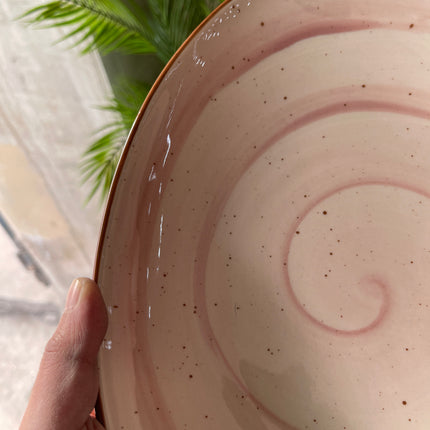 Leftover 11"x9" Triangular Platter ( Pink Colorline )
