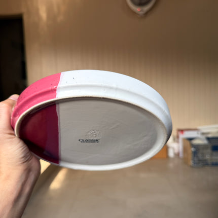 Leftover 8 inch Classic Plate ( Rose Accent )