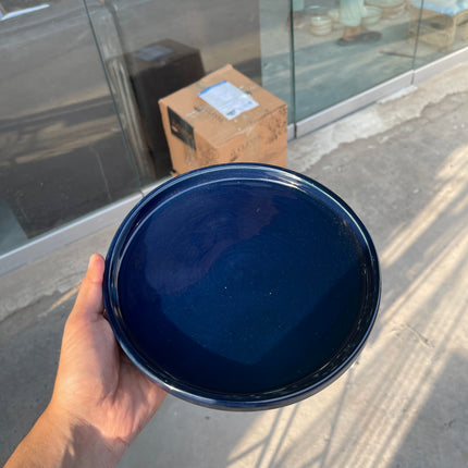 Leftover 8 inch Classic Plate ( Glossy Cobalt Blue )