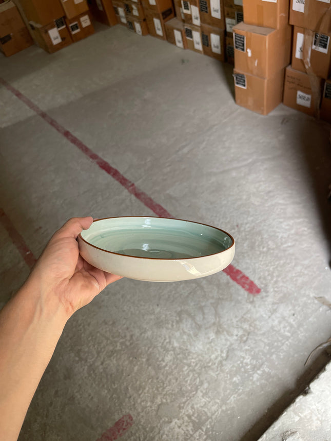 Leftover 8 inch Classic Bowl ( Teal Colorline )