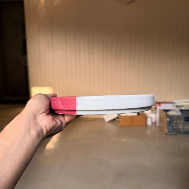 Leftover 8 inch Classic Plate ( Rose Accent )
