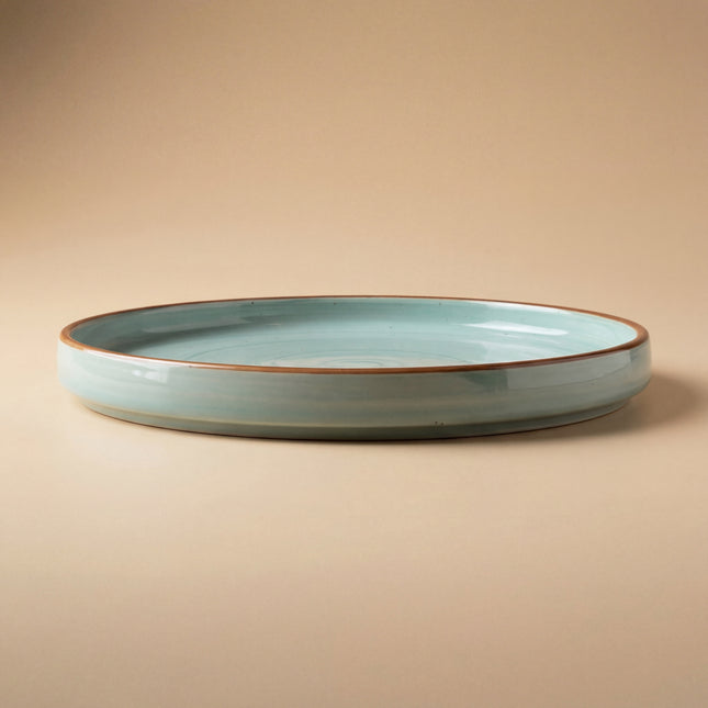 10 inch Classic Plate ( Teal Colorline )