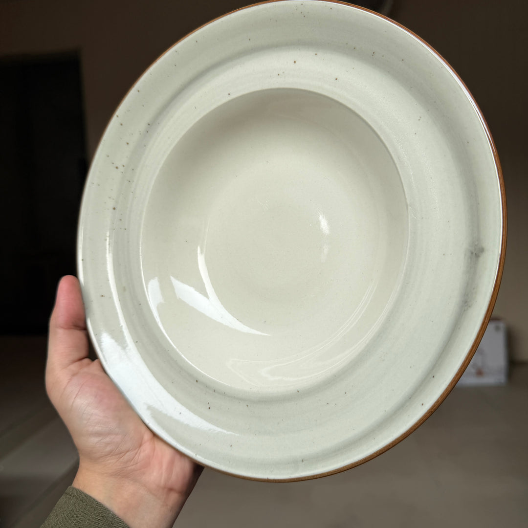 Leftover 9 inch Deep wide Plate ( Ash )