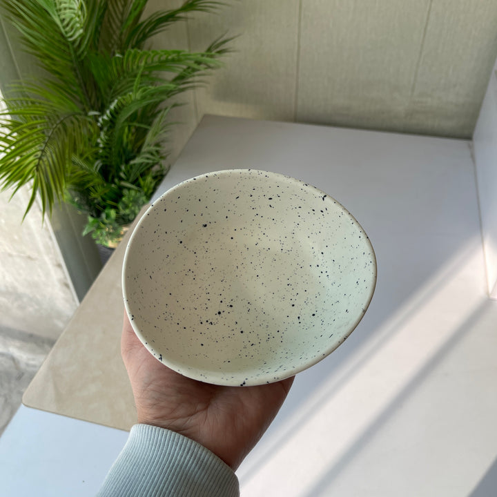 Leftover 6 inch Curved Bowl ( Snow Onyx )