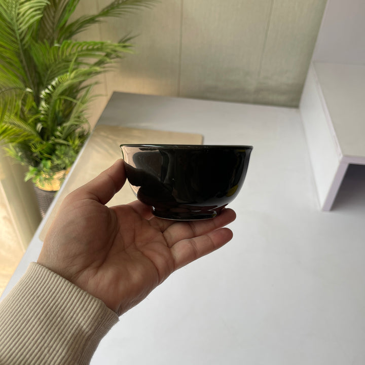 Leftover 4.5 inch raita bowl ( Glossy Black )