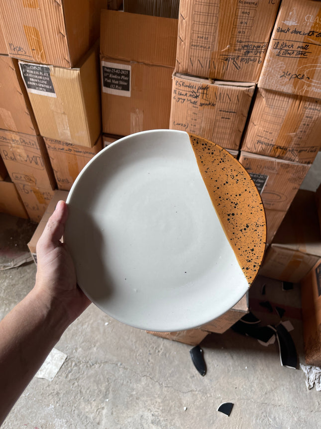 Leftover 10 inch Rimless Plate ( Sandstorm Series )