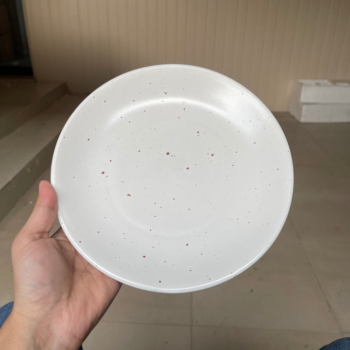 Leftover 8.5 inch Rimless Plate ( Snow Cocoa )