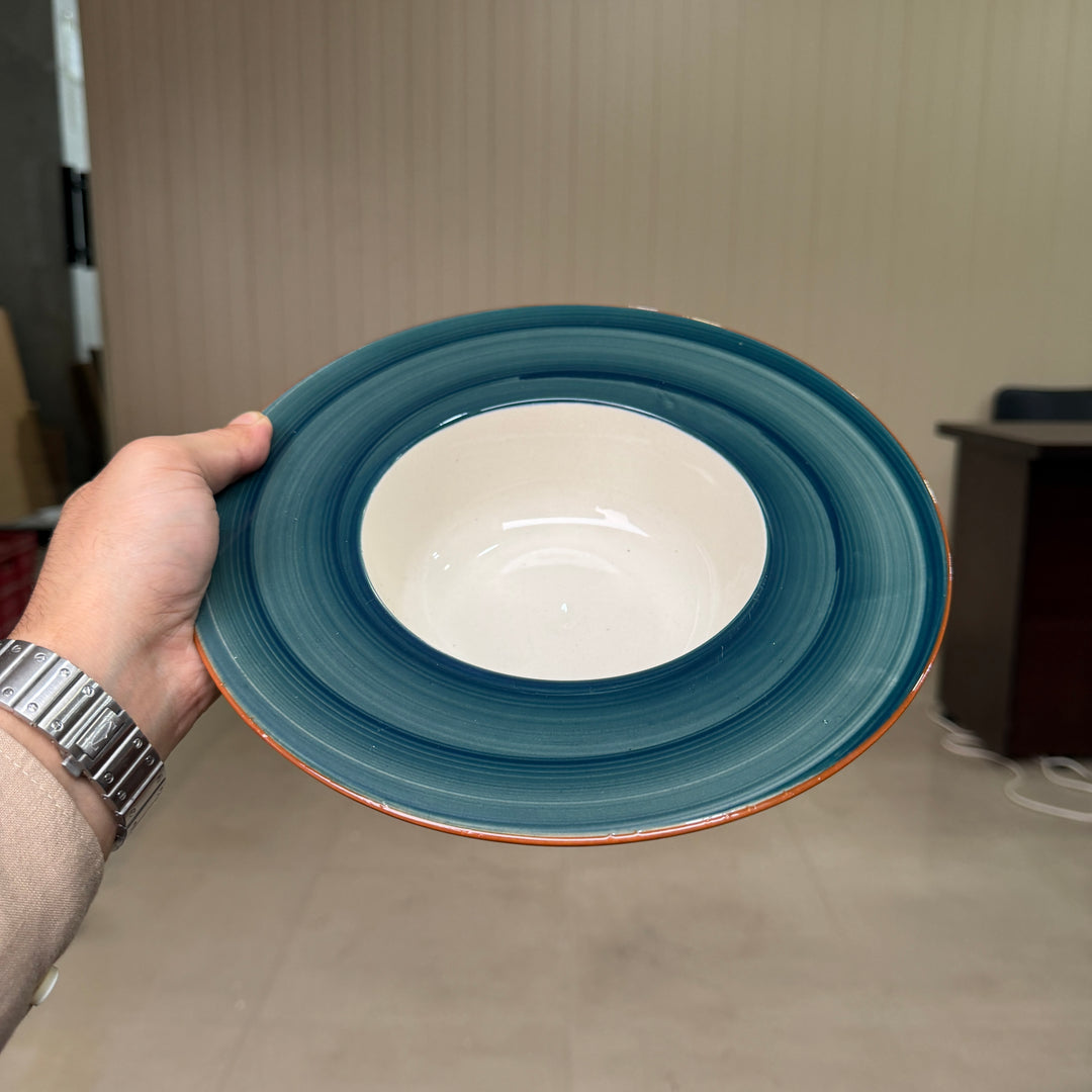 Leftover 10 inch pro pasta plate ( Peacock Green Colorline )