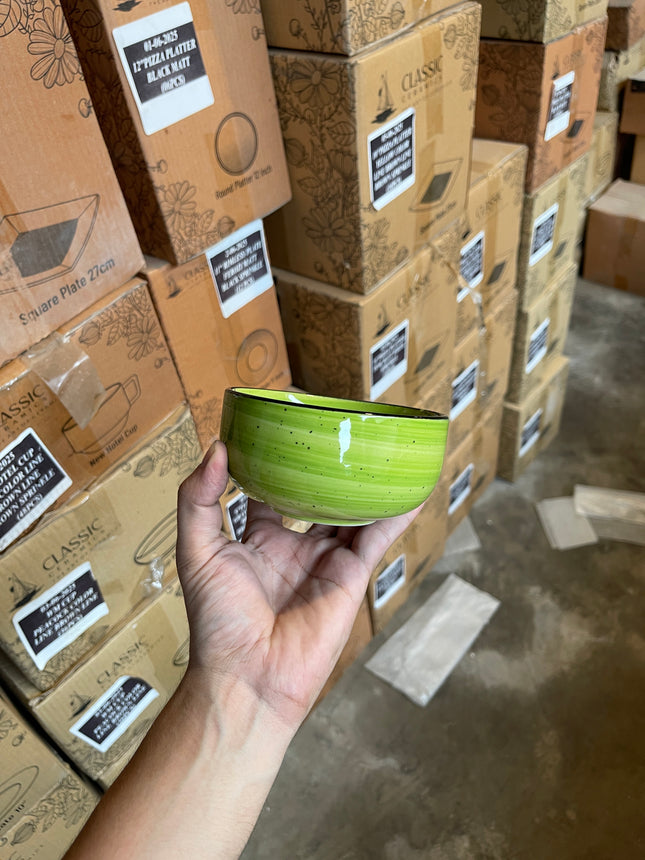 Leftover 5" Single Serving Bowl ( Lime Green Colorline )