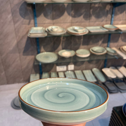 Leftover 8 inch Classic Plate ( Teal Colorline )
