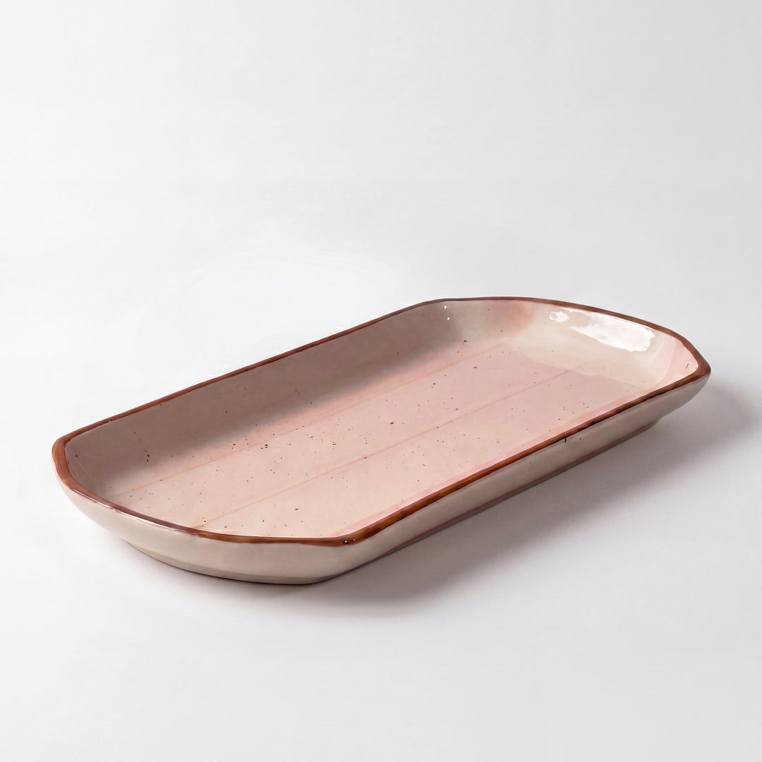 11.5"x6" YM Rectangular Platter ( Rosewater )