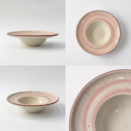 9.5 inch Pasta Plate ( Pink Colorline )