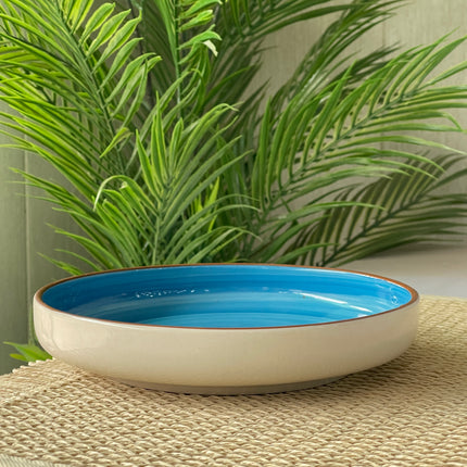 8 inch Deep Classic Plate ( Blue Colorline )