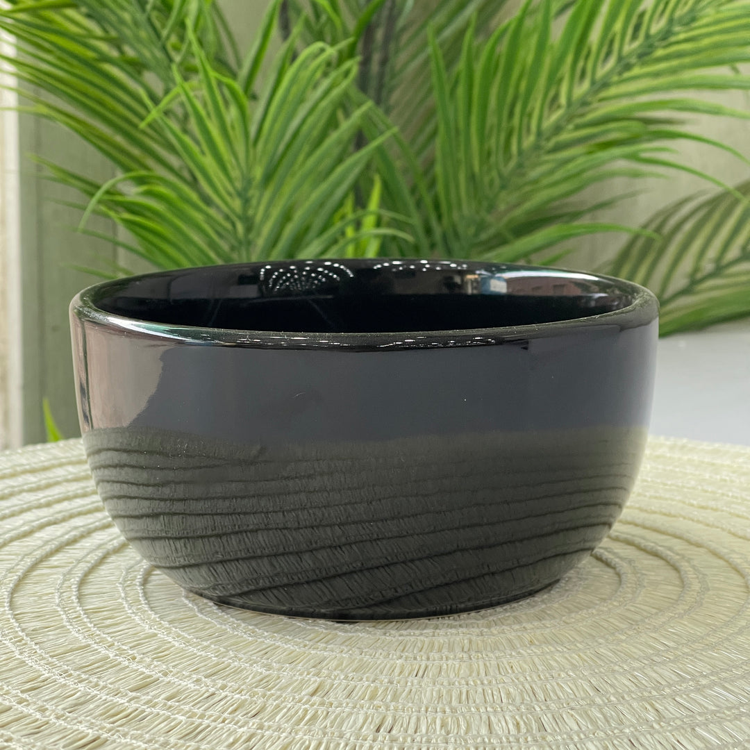 6 inch Noodle Bowl ( Glossy Black )