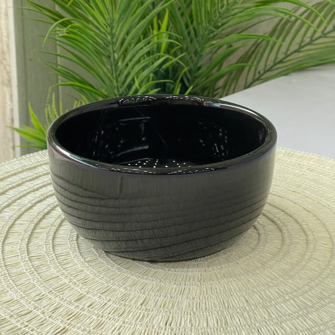 6 inch Noodle Bowl ( Glossy Black )