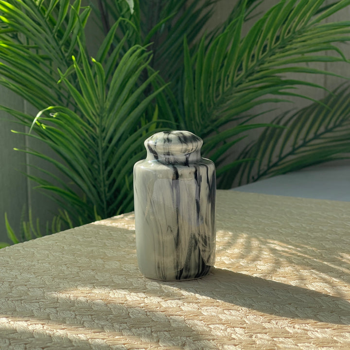 Salt Pepper Shaker ( Black Marble ) ( 1 pc )