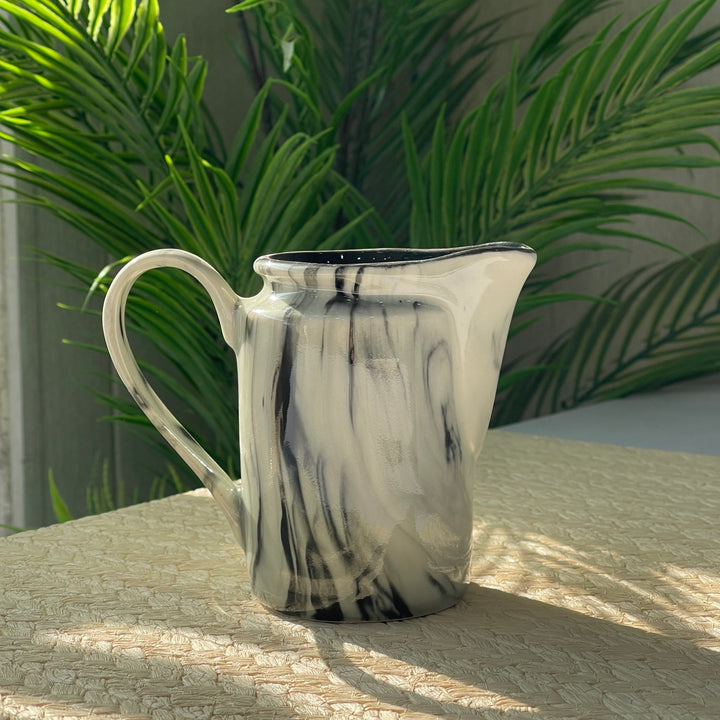 RK Milk Pot ( Black Marble ) ( 220 ml )