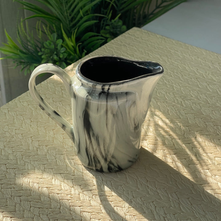 RK Milk Pot ( Black Marble ) ( 220 ml )