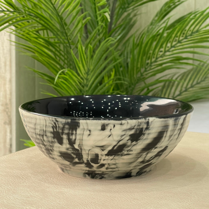 7 inch Ripple Bowl ( Black Marble )