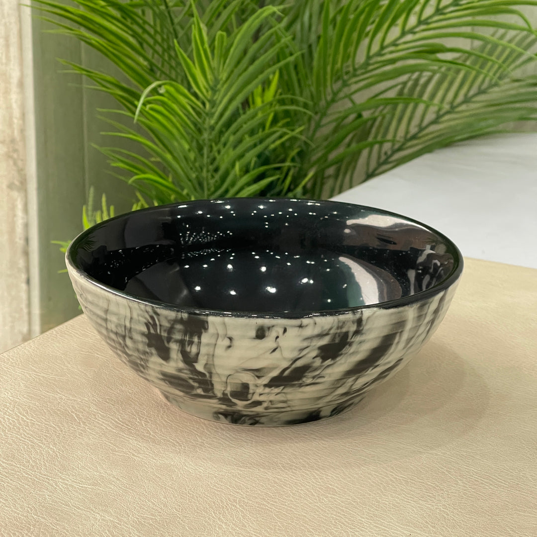 7 inch Ripple Bowl ( Black Marble )
