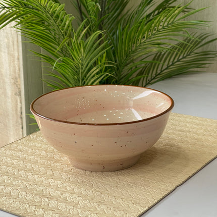 8 inch Round Bowl ( Pink colorline )