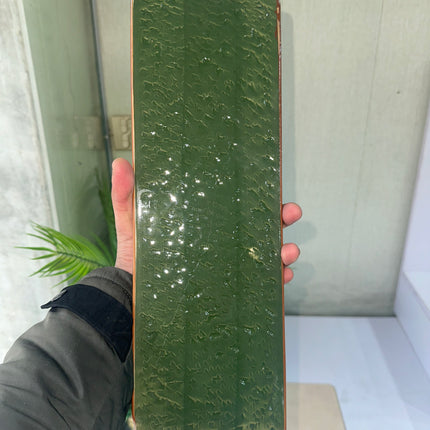 Leftover 15.5" x 6" Flat Rectangular Slab ( Dark Green Colorline )