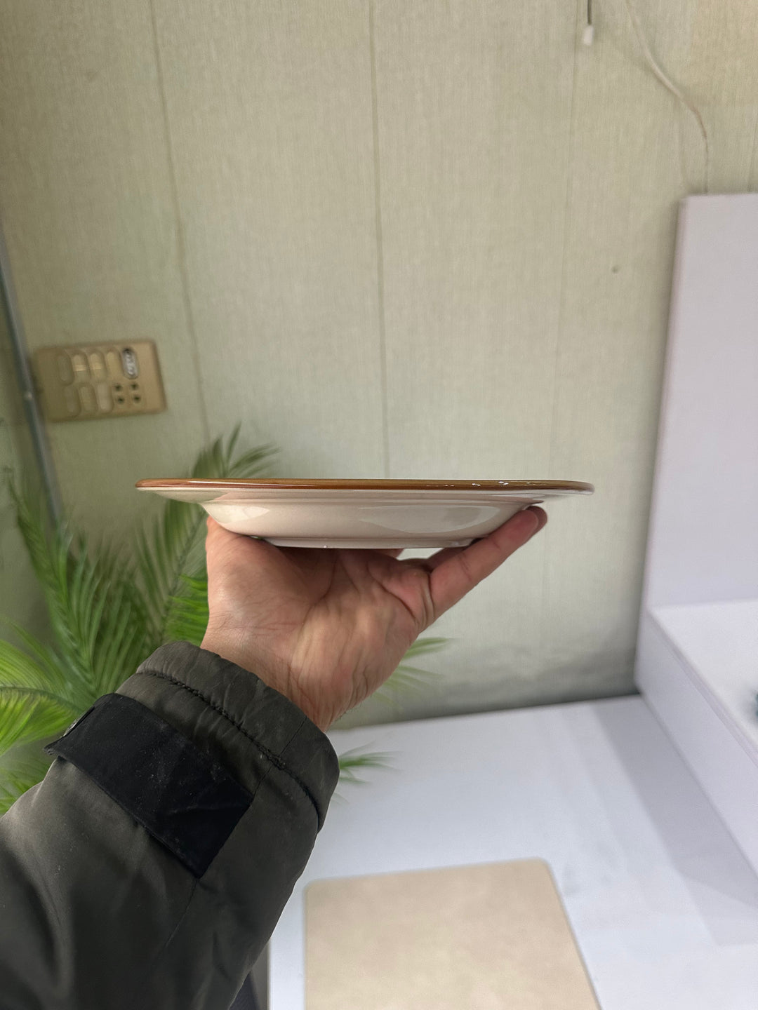 Leftover 9 inch Deep plate ( Peacock Green Colorline )