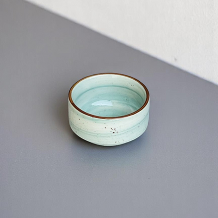 4" soup Bowl ( Teal Colorline )